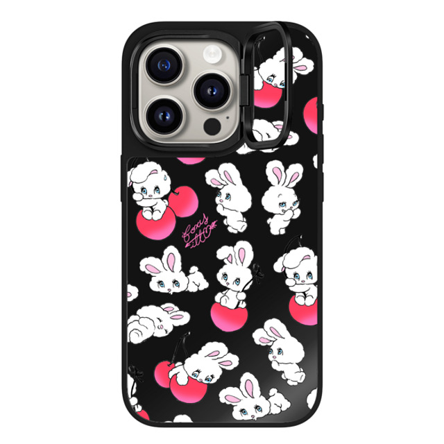 foxy illustrations x CASETiFY iPhone 15 Pro ケース Cherry,Fruit Black on Black ミラー リングスタンドケース MagSafe対応 Cherry Mix Father's Day foxy illustrations x CASETiFY iPhone 15 Pro ケース Cherry,Fruit Black on Black ミラー リングスタンドケース MagSafe対応 Cherry Mix Father's Day