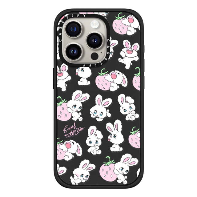 foxy illustrations x CASETiFY iPhone 15 Pro Case Matte Black Impact Case Strawberry Mix foxy illustrations x CASETiFY iPhone 15 Pro Case Matte Black Impact Case Strawberry Mix