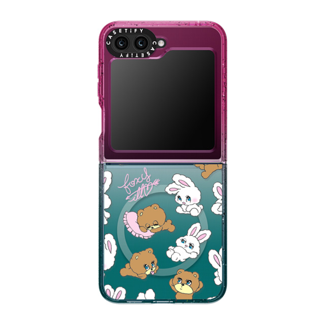 foxy illustrations x CASETiFY Galaxy Z Flip5 Case Bunny,Cartoon Cotton Candy マグネット式 インパクトケース Bunny-Bear Mix New iPhone foxy illustrations x CASETiFY Galaxy Z Flip5 Case Bunny,Cartoon Cotton Candy マグネット式 インパクトケース Bunny-Bear Mix New iPhone