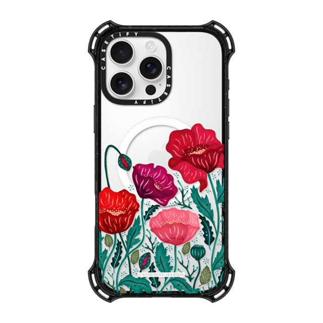 Folklore and Flora x CASETiFY iPhone 16 Pro Max Case Black バウンスケース Poppy Field Folklore and Flora x CASETiFY iPhone 16 Pro Max Case Black バウンスケース Poppy Field