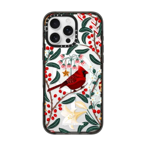iPhone 16 Pro Max - Cardinal at Christmas