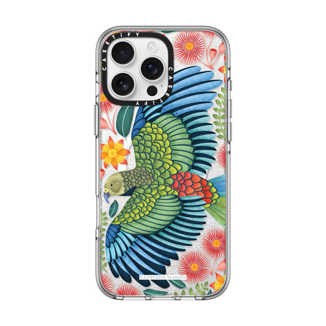 Folklore and Flora x CASETiFY iPhone 16 Pro Max ケース クリア クリア ケース MagSafe対応 New Zealand Kea Father's Day Folklore and Flora x CASETiFY iPhone 16 Pro Max ケース クリア クリア ケース MagSafe対応 New Zealand Kea Father's Day
