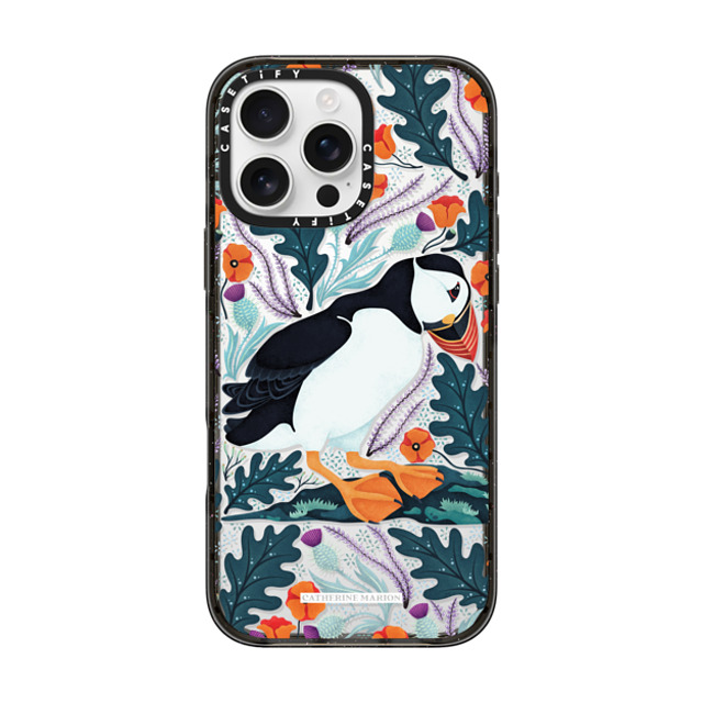 Folklore and Flora x CASETiFY iPhone 16 Pro Max Case Black インパクトケース Puffin Mother's Day Folklore and Flora x CASETiFY iPhone 16 Pro Max Case Black インパクトケース Puffin Mother's Day
