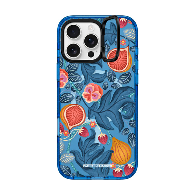 Folklore and Flora x CASETiFY iPhone 16 Pro Max Case スカイブルー インパクトリングスタンドケース MagSafe対応 Figs & Strawberries Folklore and Flora x CASETiFY iPhone 16 Pro Max Case スカイブルー インパクトリングスタンドケース MagSafe対応 Figs & Strawberries