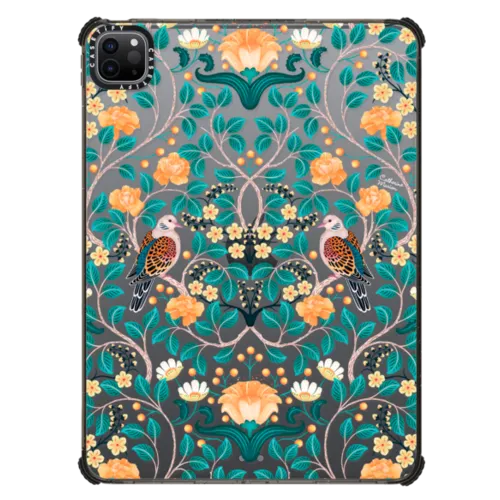 iPad Pro 11-inch (3rd/4th gen) - Turtle Doves (Emerald) by Catherine Marion