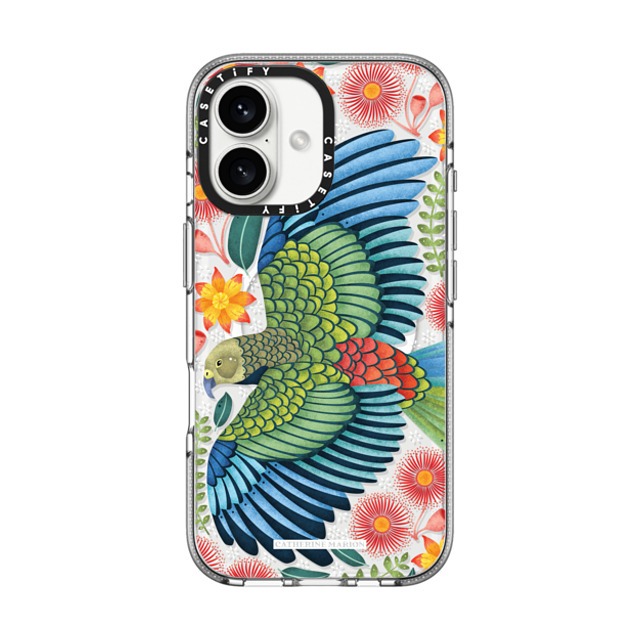 Folklore and Flora x CASETiFY iPhone 16 ケース クリア クリア ケース MagSafe対応 New Zealand Kea Father's Day Folklore and Flora x CASETiFY iPhone 16 ケース クリア クリア ケース MagSafe対応 New Zealand Kea Father's Day