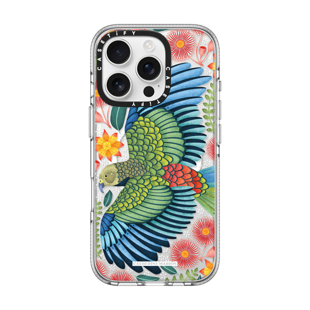 Folklore and Flora x CASETiFY iPhone 16 Pro Case Clear Clear Case MagSafe Compatible New Zealand Kea Father's Day Folklore and Flora x CASETiFY iPhone 16 Pro Case Clear Clear Case MagSafe Compatible New Zealand Kea Father's Day