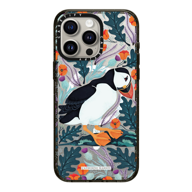Folklore and Flora x CASETiFY iPhone 15 Pro Max Case Black Impact Case MagSafe Compatible Puffin Mother's Day Folklore and Flora x CASETiFY iPhone 15 Pro Max Case Black Impact Case MagSafe Compatible Puffin Mother's Day