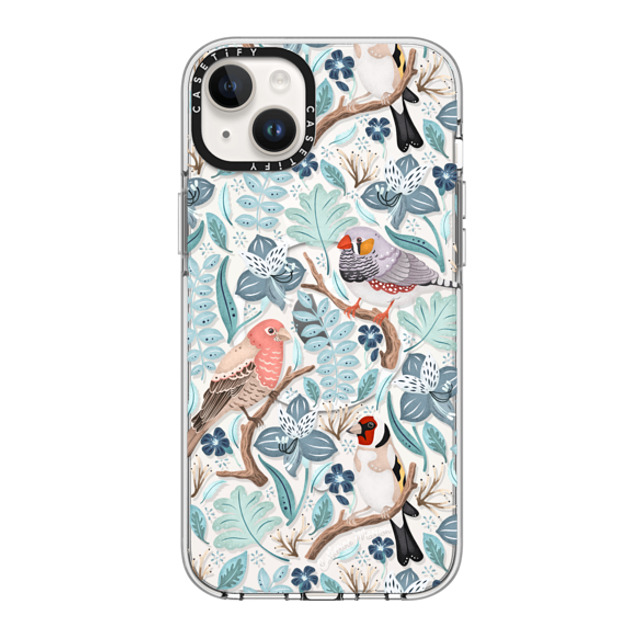 Folklore and Flora x CASETiFY iPhone 14 Plus Case Floral,Animal クリア クリア ケース MagSafe対応 Finches by Catherine Marion Mother's Day Folklore and Flora x CASETiFY iPhone 14 Plus Case Floral,Animal クリア クリア ケース MagSafe対応 Finches by Catherine Marion Mother's Day