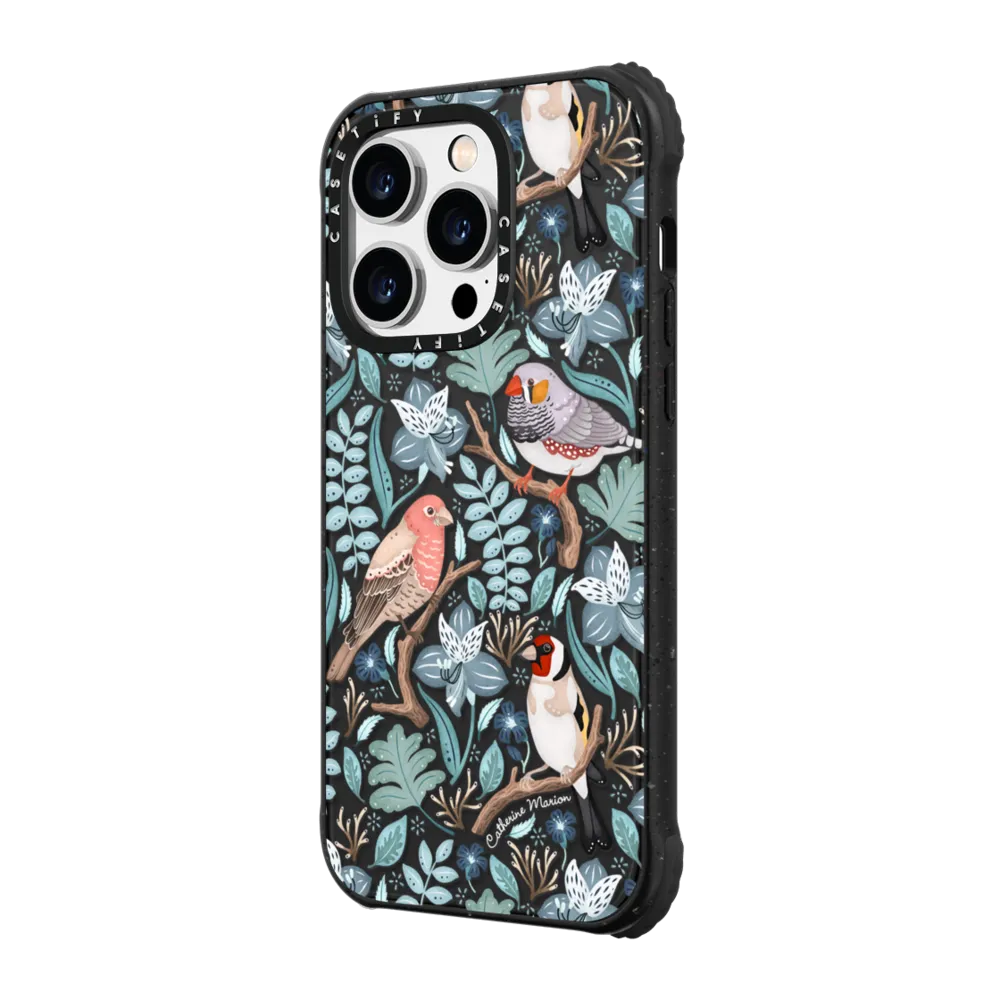 Ultra Impact iPhone 14 Pro Max Case MagSafe Compatible - Finches by Catherine Marion