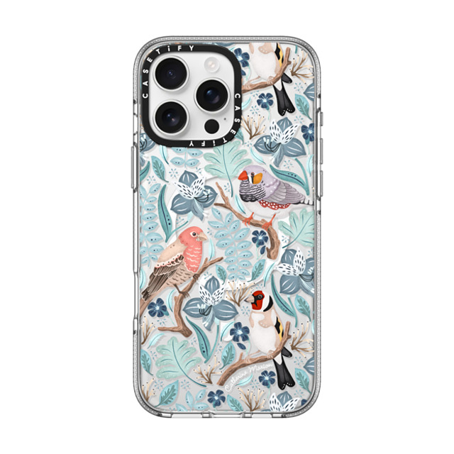 Folklore and Flora x CASETiFY iPhone 16 Pro Max ケース クリア クリア ケース MagSafe対応 Finches by Catherine Marion