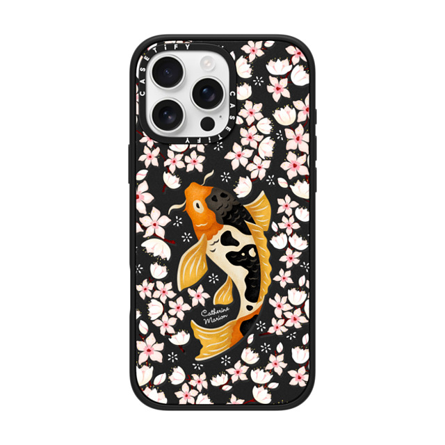 Folklore and Flora x CASETiFY iPhone 16 Pro Max Case Floral,Animal Matte Black Impact Case MagSafe Compatible Japanese Koi by Catherine Marion Father's Day Folklore and Flora x CASETiFY iPhone 16 Pro Max Case Floral,Animal Matte Black Impact Case MagSafe Compatible Japanese Koi by Catherine Marion Father's Day