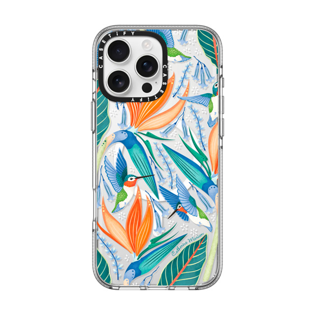 Folklore and Flora x CASETiFY iPhone 16 Pro Max ケース クリア クリア ケース MagSafe対応 Hummingbirds by Catherine Marion