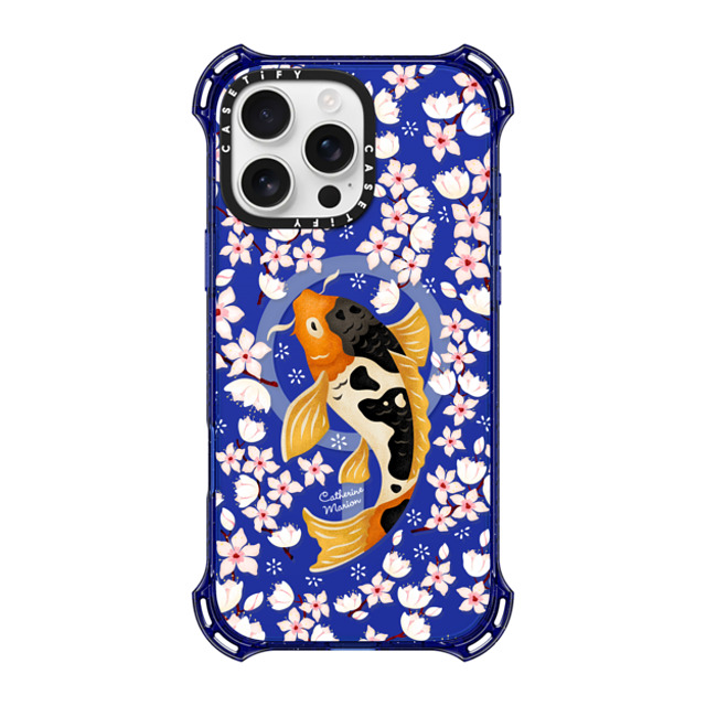 Folklore and Flora x CASETiFY iPhone 16 Pro Max Case コバルトブルー バウンスケース Japanese Koi by Catherine Marion Folklore and Flora x CASETiFY iPhone 16 Pro Max Case コバルトブルー バウンスケース Japanese Koi by Catherine Marion