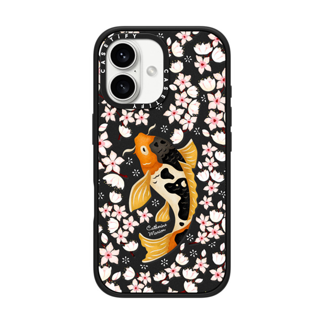 Folklore and Flora x CASETiFY iPhone 16 Case Floral,Animal Matte Black Impact Case MagSafe Compatible Japanese Koi by Catherine Marion Father's Day Folklore and Flora x CASETiFY iPhone 16 Case Floral,Animal Matte Black Impact Case MagSafe Compatible Japanese Koi by Catherine Marion Father's Day