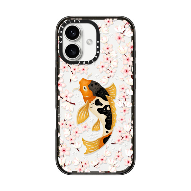 Folklore and Flora x CASETiFY iPhone 16 Case Black Impact Case Japanese Koi by Catherine Marion Folklore and Flora x CASETiFY iPhone 16 Case Black Impact Case Japanese Koi by Catherine Marion
