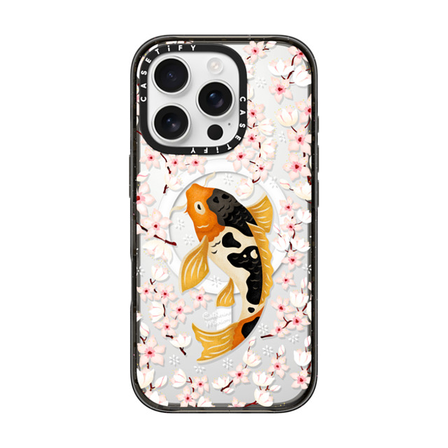 Folklore and Flora x CASETiFY iPhone 16 Pro Case Floral,Animal Black Impact Case MagSafe Compatible Japanese Koi by Catherine Marion Father's Day Folklore and Flora x CASETiFY iPhone 16 Pro Case Floral,Animal Black Impact Case MagSafe Compatible Japanese Koi by Catherine Marion Father's Day