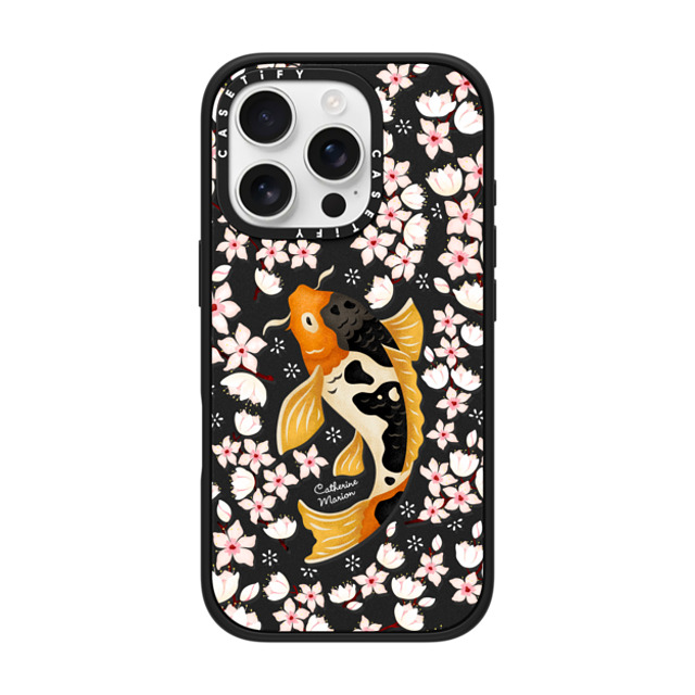 Folklore and Flora x CASETiFY iPhone 16 Pro Case Floral,Animal Matte Black Impact Case MagSafe Compatible Japanese Koi by Catherine Marion Father's Day Folklore and Flora x CASETiFY iPhone 16 Pro Case Floral,Animal Matte Black Impact Case MagSafe Compatible Japanese Koi by Catherine Marion Father's Day