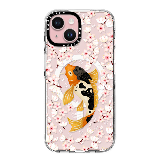 Folklore and Flora x CASETiFY iPhone 15 Case Floral,Animal Clear Clear Case MagSafe Compatible Japanese Koi by Catherine Marion Mother's Day Folklore and Flora x CASETiFY iPhone 15 Case Floral,Animal Clear Clear Case MagSafe Compatible Japanese Koi by Catherine Marion Mother's Day