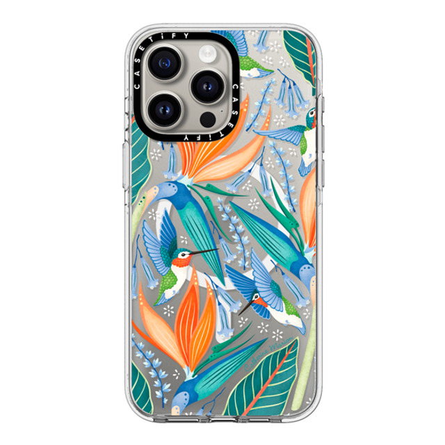 Folklore and Flora x CASETiFY iPhone 15 Pro Max ケース クリア クリア ケース MagSafe対応 Hummingbirds by Catherine Marion