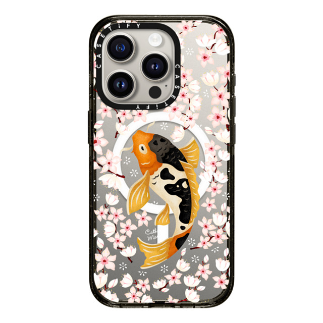 Folklore and Flora x CASETiFY iPhone 15 Pro Case Floral,Animal Black Impact Case MagSafe Compatible Japanese Koi by Catherine Marion Father's Day Folklore and Flora x CASETiFY iPhone 15 Pro Case Floral,Animal Black Impact Case MagSafe Compatible Japanese Koi by Catherine Marion Father's Day