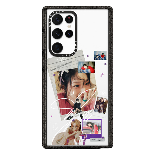CASETiFY Galaxy S22 Ultra ケース ブラック インパクトケース Polaroid,Fine Art Fine Art,Polaroid,Portraiture TAEYEON Photo Collage Case