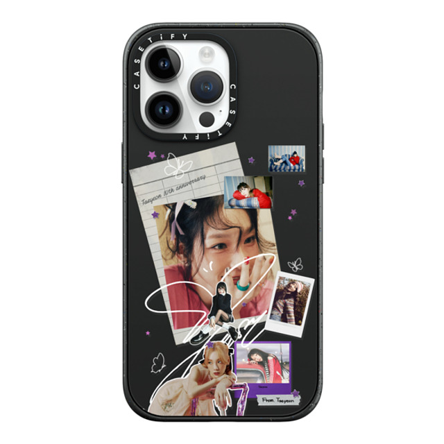 CASETiFY iPhone 14 Pro Max ケース マットブラック インパクトケース Polaroid,Fine Art Fine Art,Polaroid,Portraiture TAEYEON Photo Collage Case