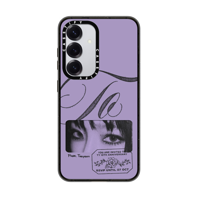 CASETiFY Galaxy S25 ケース ブラック Impact Magnetic Case Fine Art,Portraiture Fine Art,Portraiture TAEYEON RSVP Case