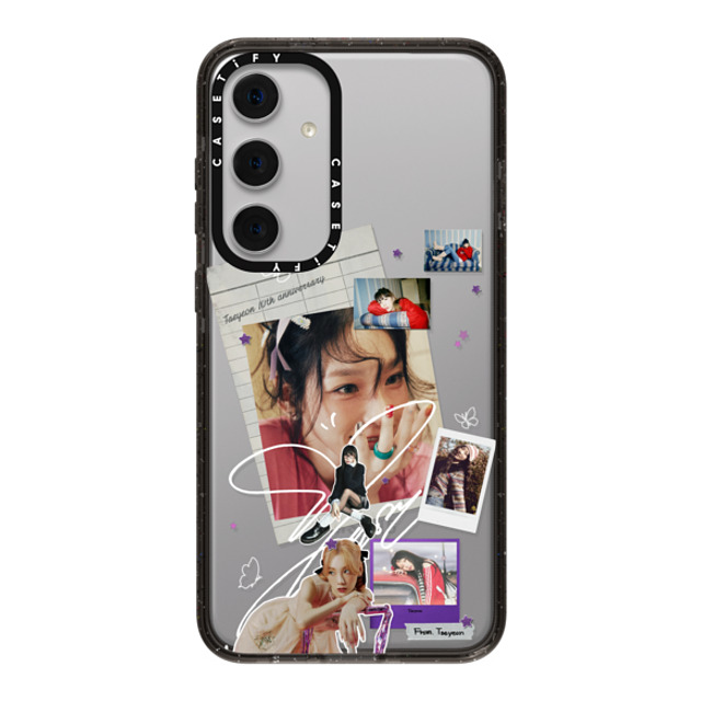 CASETiFY Galaxy S24+ ケース ブラック インパクトケース Polaroid,Fine Art Fine Art,Polaroid,Portraiture TAEYEON Photo Collage Case