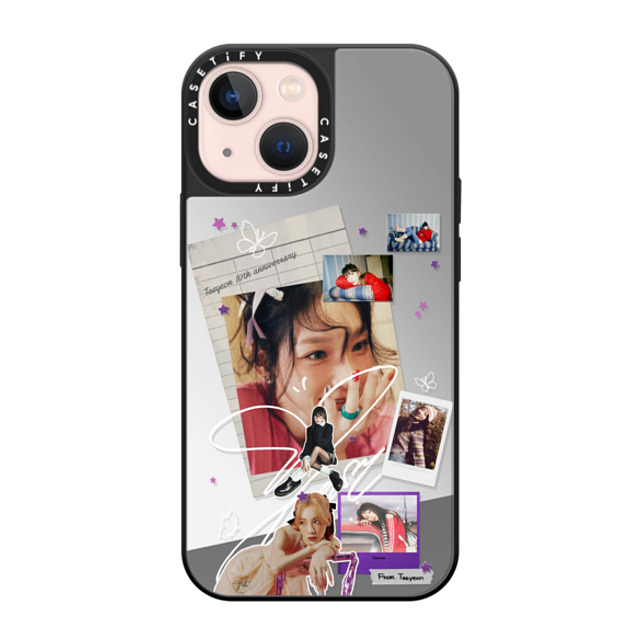 CASETiFY iPhone 13 Mini P[X Silver on Black ~[P[X MagSafeΉ Polaroid,Fine Art Fine Art,Polaroid,Portraiture TAEYEON Photo Colla