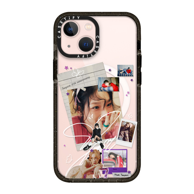 CASETiFY iPhone 13 Mini P[X ubN CpNgP[X MagSafeΉ Polaroid,Fine Art Fine Art,Polaroid,Portraiture TAEYEON Photo Collage Case