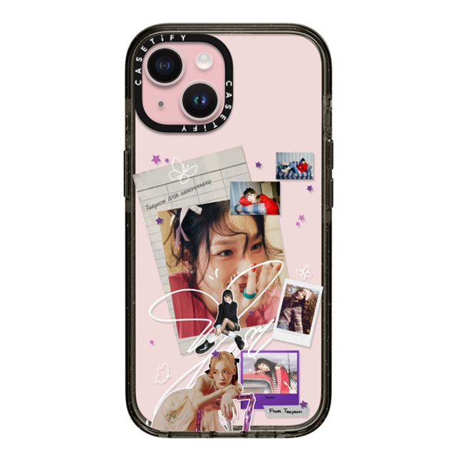 CASETiFY iPhone 15 P[X ubN CpNgP[X Polaroid,Fine Art Fine Art,Polaroid,Portraiture TAEYEON Photo Collage Case