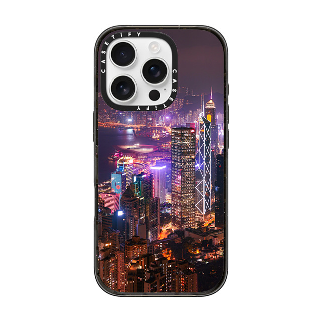 Timmy Lo x CASETiFY iPhone 16 Pro ケース ブラック インパクトケース Shining City by Timmy Lo