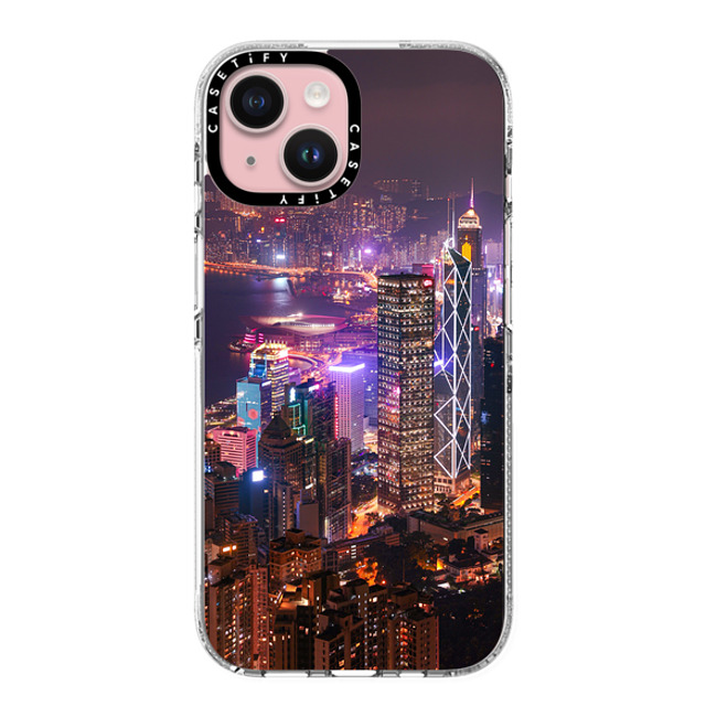 Timmy Lo x CASETiFY iPhone 15 ケース クリア クリア ケース MagSafe対応 Shining City by Timmy Lo