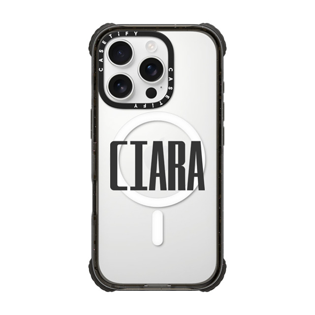 CASETiFY iPhone 16 Pro Case Black ウルトラ インパクトケース MagSafe 対応 Custom Case - CIARA CASETiFY iPhone 16 Pro Case Black ウルトラ インパクトケース MagSafe 対応 Custom Case - CIARA