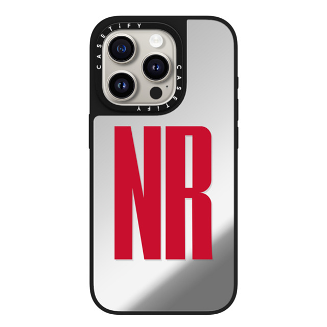 CASETiFY iPhone 15 Pro Case Silver on Black ミラーケース MagSafe対応 Custom Case - nr CASETiFY iPhone 15 Pro Case Silver on Black ミラーケース MagSafe対応 Custom Case - nr