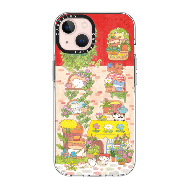 Thomas Lee x CASETiFY iPhone 13 ケース クリア クリア ケース MagSafe対応 DAISY FLOWER SHOP