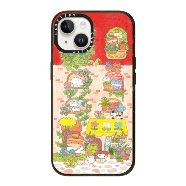 Thomas Lee x CASETiFY iPhone 14 ケース ブラック インパクトケース DAISY FLOWER SHOP