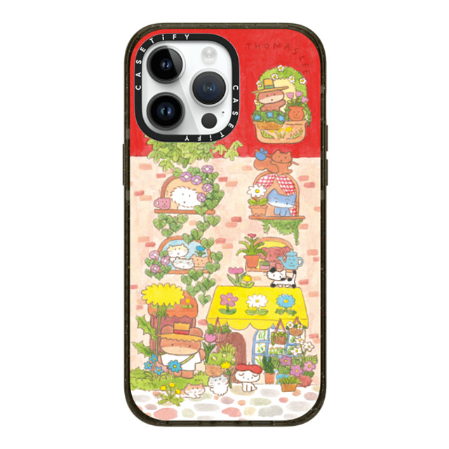 Thomas Lee x CASETiFY iPhone 14 Pro Max ケース ブラック インパクトケース MagSafe対応 DAISY FLOWER SHOP