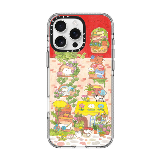 Thomas Lee x CASETiFY iPhone 16 Pro Max ケース クリア クリア ケース MagSafe対応 DAISY FLOWER SHOP