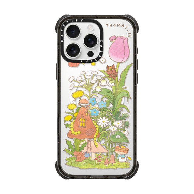 Thomas Lee x CASETiFY iPhone 16 Pro Max Case Black ウルトラ インパクトケース MagSafe 対応 WELCOME MY MUSHROOM Thomas Lee x CASETiFY iPhone 16 Pro Max Case Black ウルトラ インパクトケース MagSafe 対応 WELCOME MY MUSHROOM