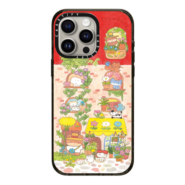 Thomas Lee x CASETiFY iPhone 15 Pro Max ケース ブラック インパクトケース DAISY FLOWER SHOP