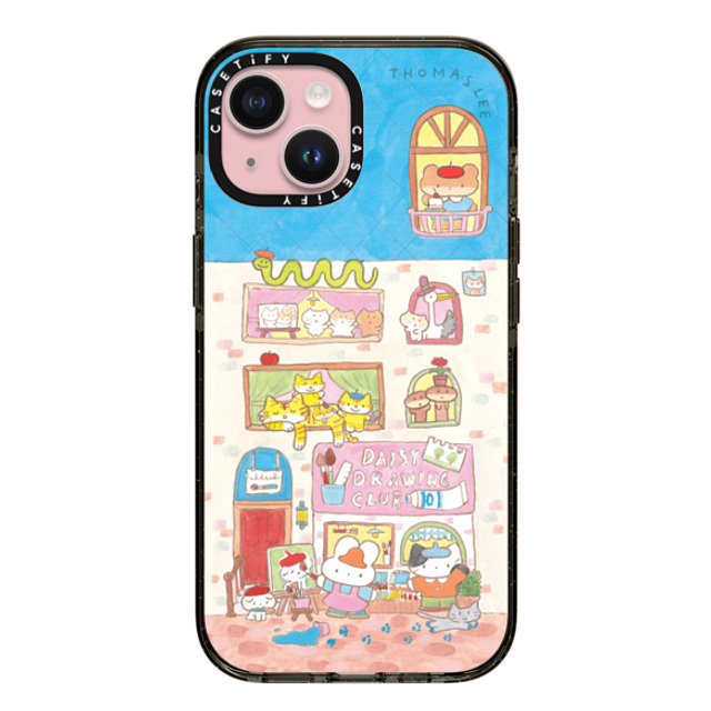 Thomas Lee x CASETiFY iPhone 15 Case Cartoon Black インパクトケース DAISY DRAWING CLUB Mother's Day Thomas Lee x CASETiFY iPhone 15 Case Cartoon Black インパクトケース DAISY DRAWING CLUB Mother's Day
