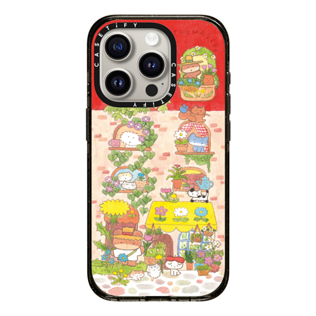 Thomas Lee x CASETiFY iPhone 15 Pro ケース ブラック インパクトケース DAISY FLOWER SHOP