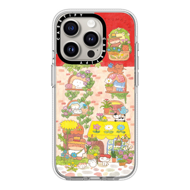 Thomas Lee x CASETiFY iPhone 15 Pro ケース クリア クリア ケース MagSafe対応 DAISY FLOWER SHOP