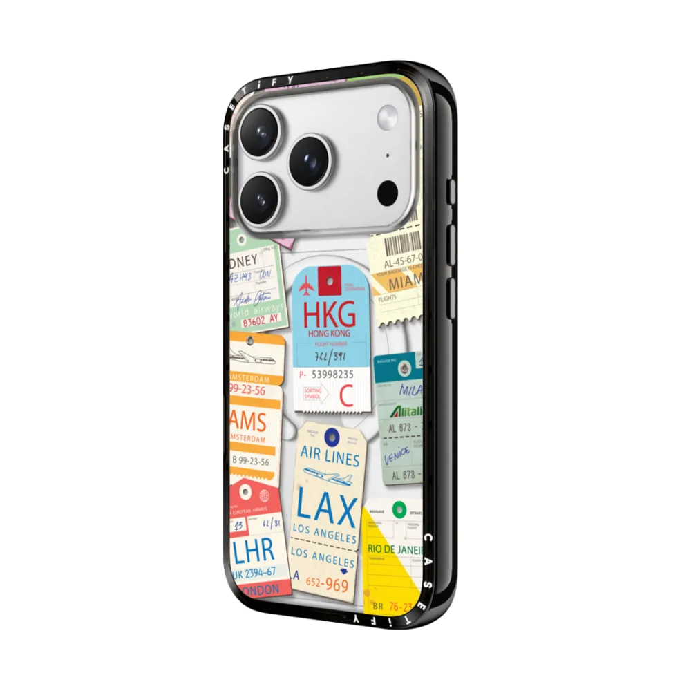 Compact iPhone 17 Pro Max Case MagSafe Compatible - Airline tags2