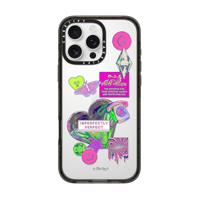 A Subtle Space x CASETiFY iPhone 16 Pro Max ケース Sticker,Heart ブラック インパクトケース Perfect? by A Subtle Space Father's Day A Subtle Space x CASETiFY iPhone 16 Pro Max ケース Sticker,Heart ブラック インパクトケース Perfect? by A Subtle Space Father's Day
