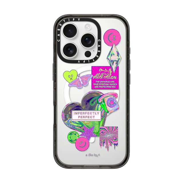 A Subtle Space x CASETiFY iPhone 16 Pro ケース Sticker,Heart ブラック インパクトケース MagSafe対応 Perfect? by A Subtle Space Father's Day A Subtle Space x CASETiFY iPhone 16 Pro ケース Sticker,Heart ブラック インパクトケース MagSafe対応 Perfect? by A Subtle Space Father's Day