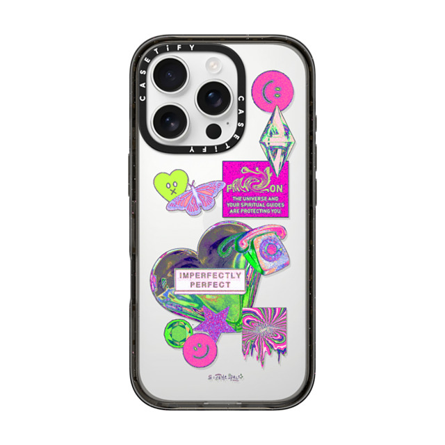A Subtle Space x CASETiFY iPhone 16 Pro ケース Sticker,Heart ブラック インパクトケース Perfect? by A Subtle Space Father's Day A Subtle Space x CASETiFY iPhone 16 Pro ケース Sticker,Heart ブラック インパクトケース Perfect? by A Subtle Space Father's Day