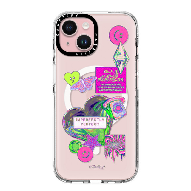 A Subtle Space x CASETiFY iPhone 15 ケース Sticker,Heart クリア クリア ケース MagSafe対応 Perfect? by A Subtle Space Father's Day A Subtle Space x CASETiFY iPhone 15 ケース Sticker,Heart クリア クリア ケース MagSafe対応 Perfect? by A Subtle Space Father's Day